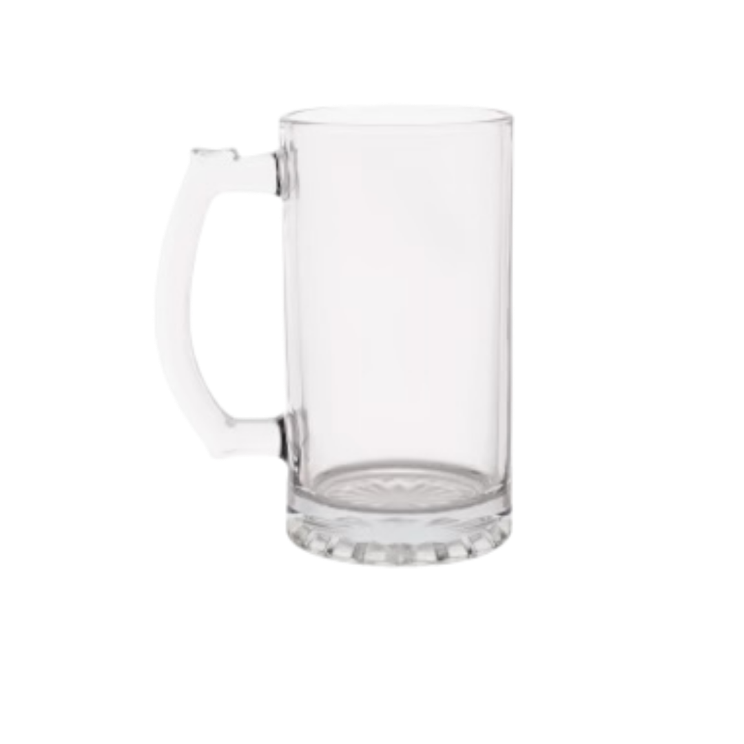 Glass Sports Mug With Handles, 26.5 Oz 